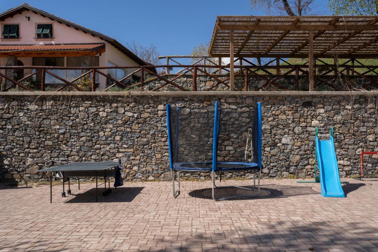 028 - Agriturismo "Il Boschetto" Con Piscina, Pace E Natura - Camera Familiare Cavizzano Kültér fotó